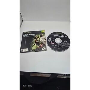 Xbox DEMO Disc Marvel‎ Nemesis Rise of the Imperpects EA 2005 Tested W/ Sleeve